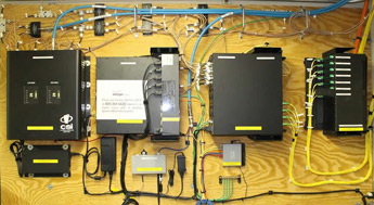photo of cables closet representing CommFed solutions with DAS
